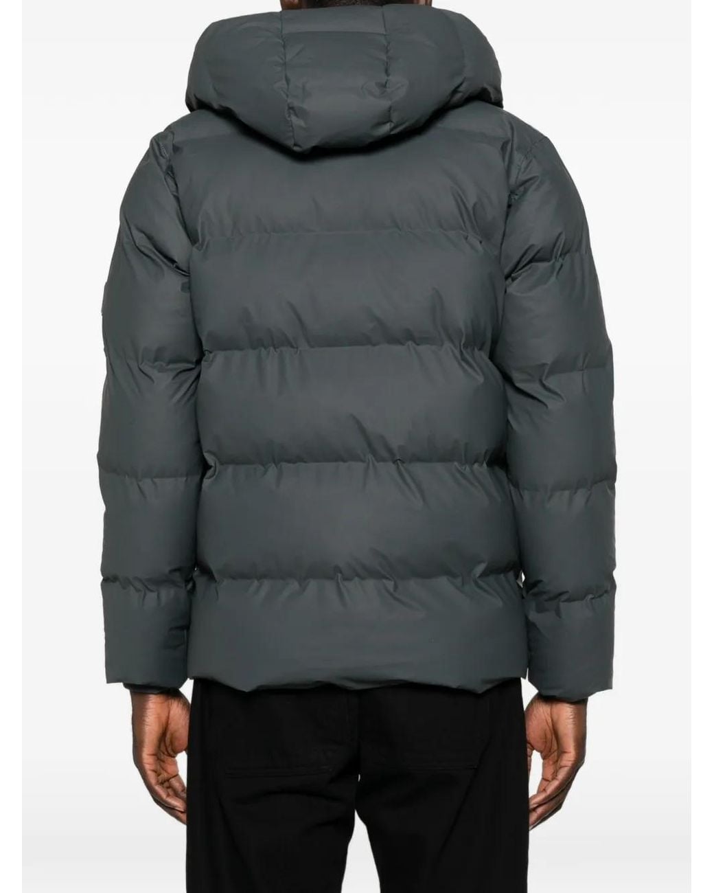 Rains Gray Alta Quilted Jacket