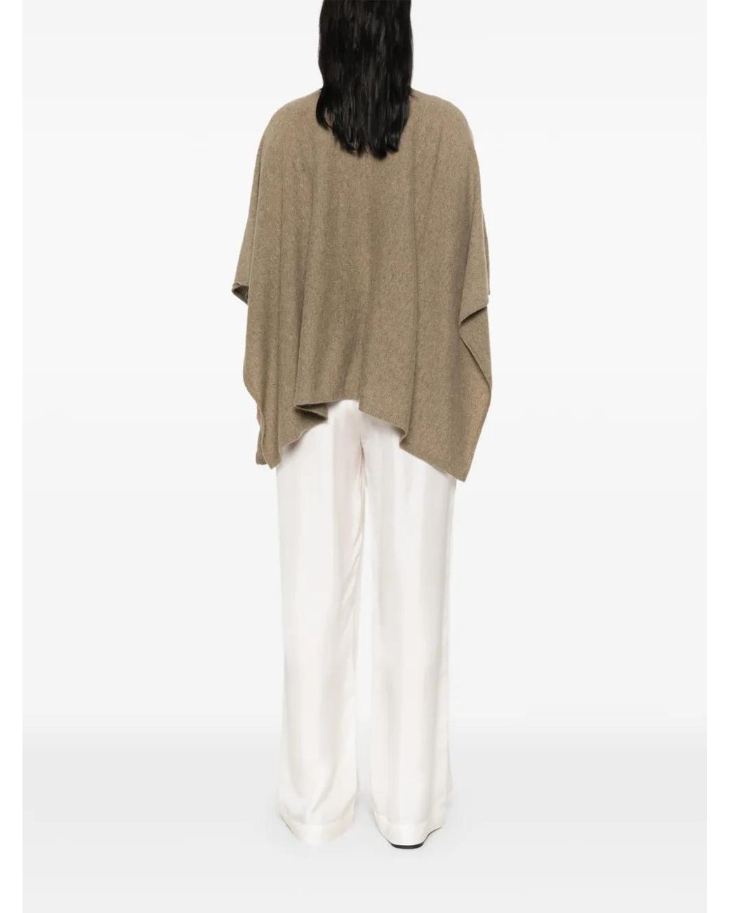 Not Shy Natural Pamina Cashmere Poncho