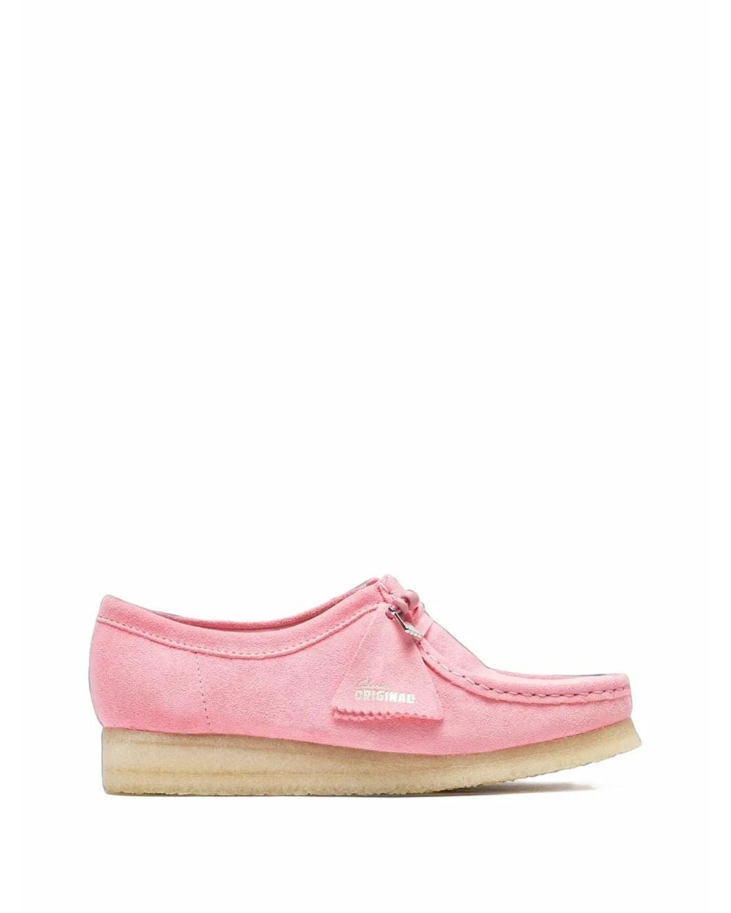 Clarks Pink Wallabee Suede Boots