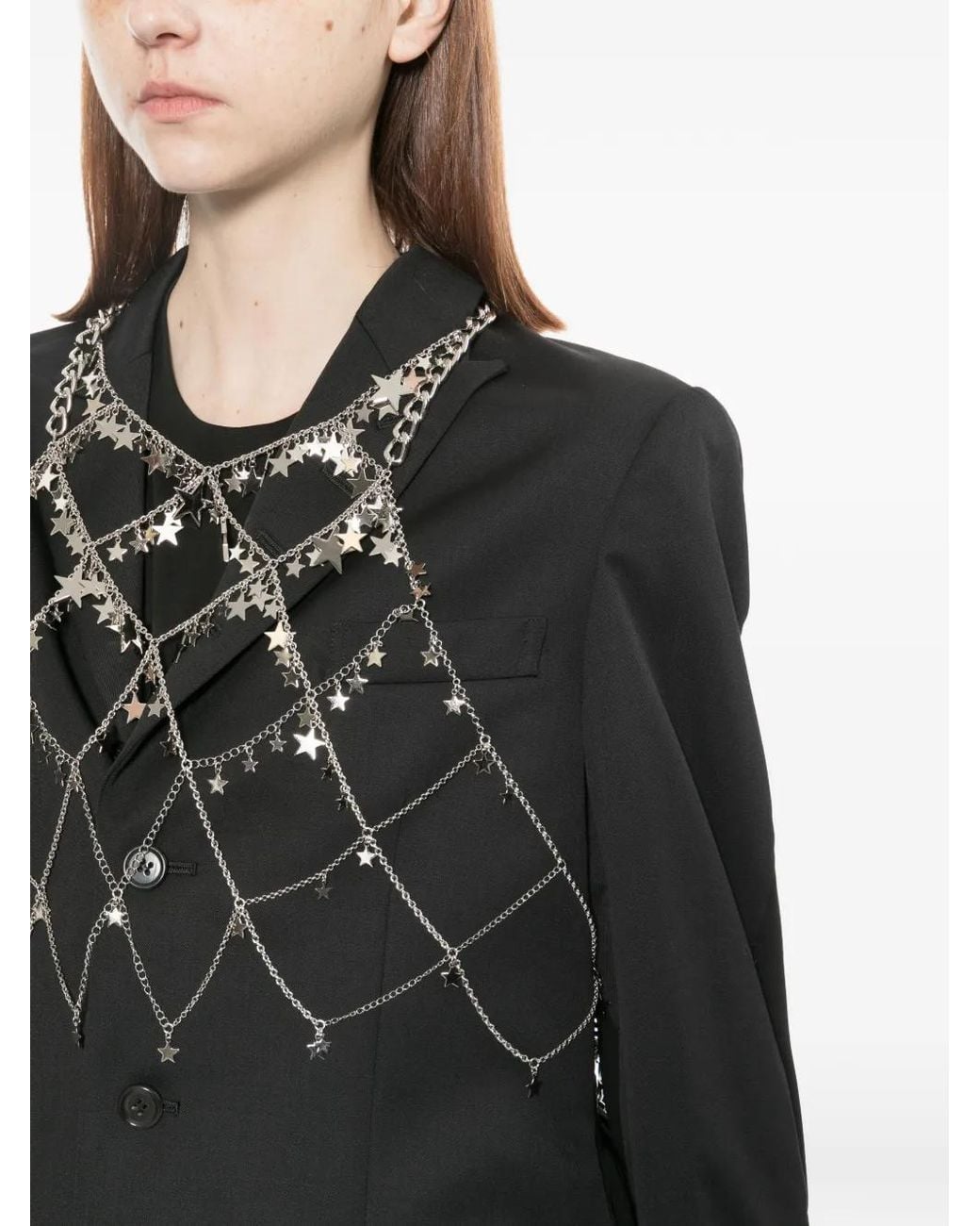 Noir Kei Ninomiya White Embellished Harness