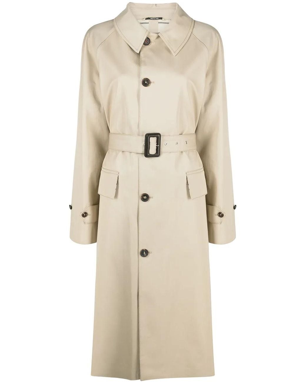 Maison Margiela Natural Single-Breasted Trench Coat