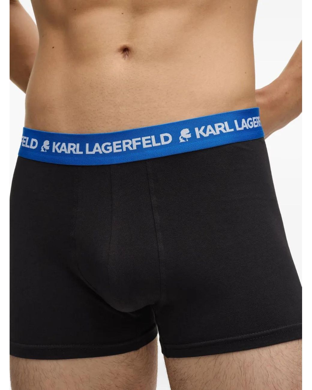 Karl Lagerfeld Blue Logo Boxers for men