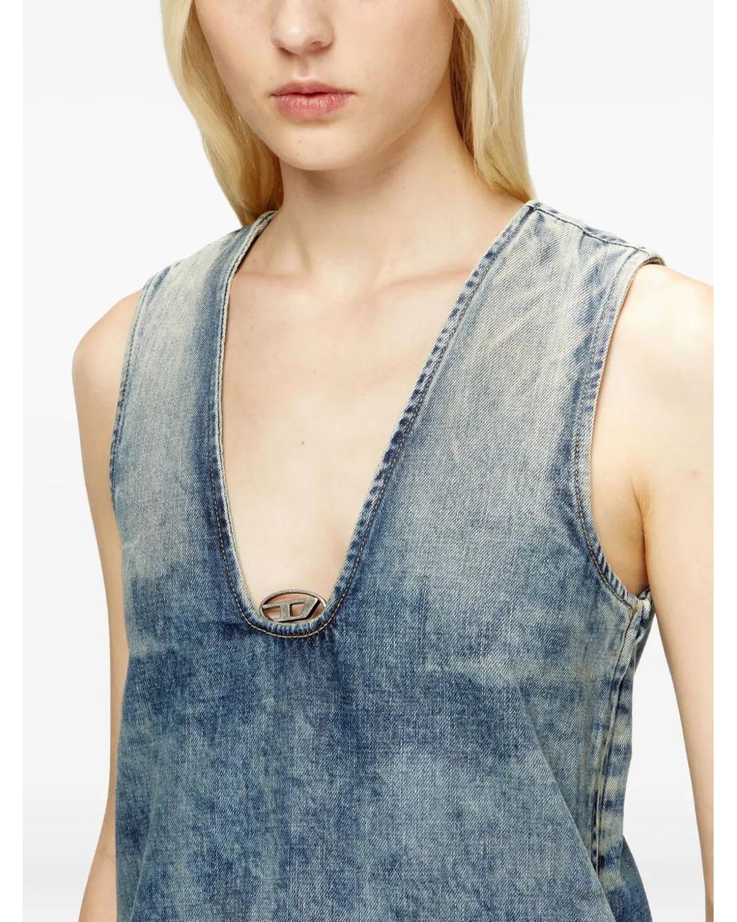DIESEL Blue De-Laris-Dress-S