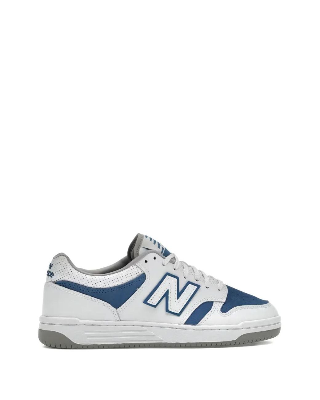 New Balance White 480 Lace-Up Sneakers for men