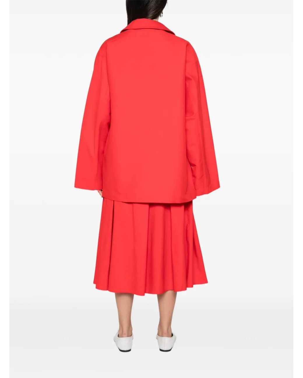 Sofie D'Hoore Red Veste Oversize À Simple Boutonnage Cima