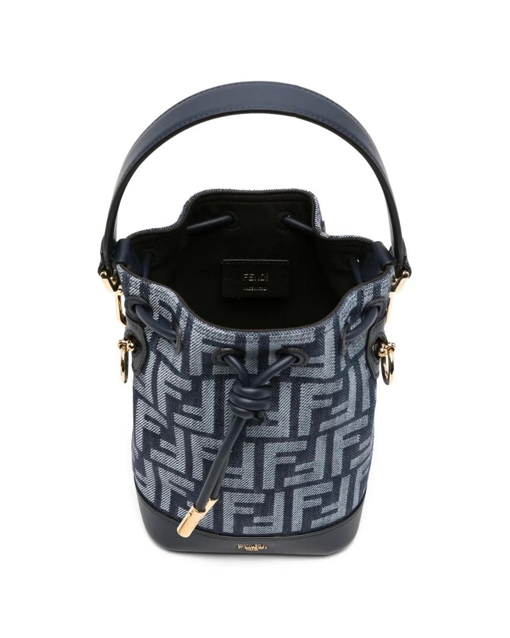 Fendi Blue Mon Tresor Mini Bucket Bag