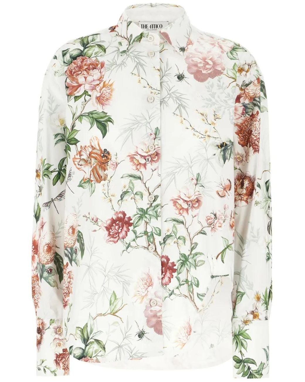 The Attico White Shirt With Print