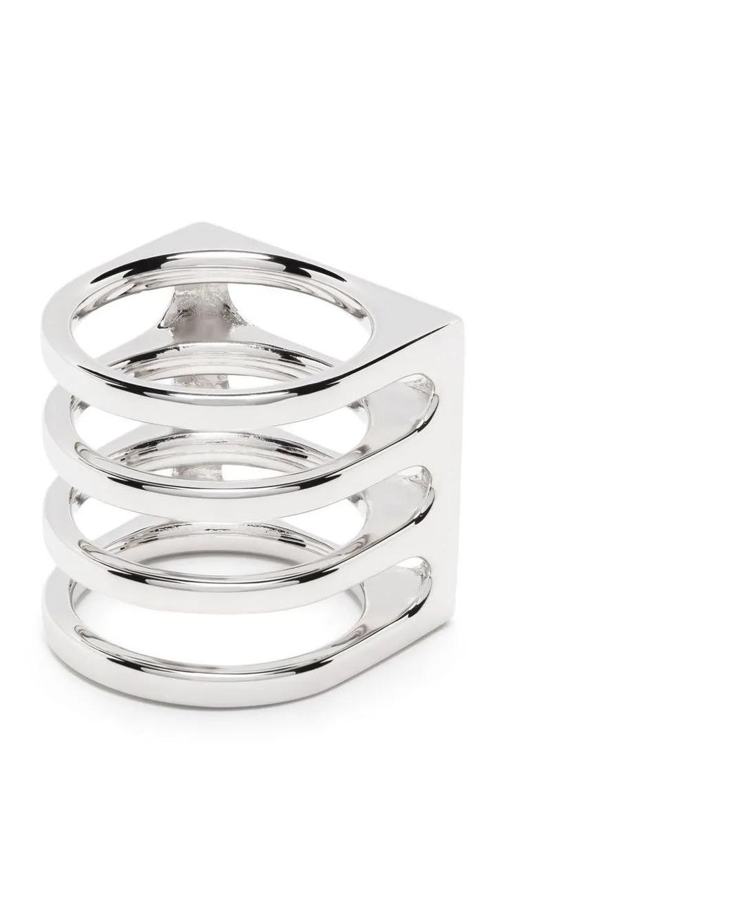 Tom Wood White Cage Triple Ring