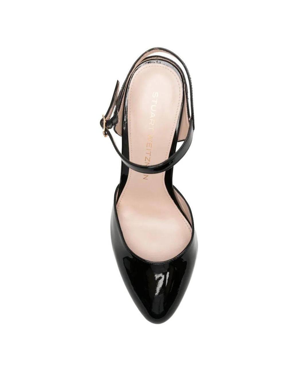 Stuart Weitzman Black Madison Patent Leather Pumps