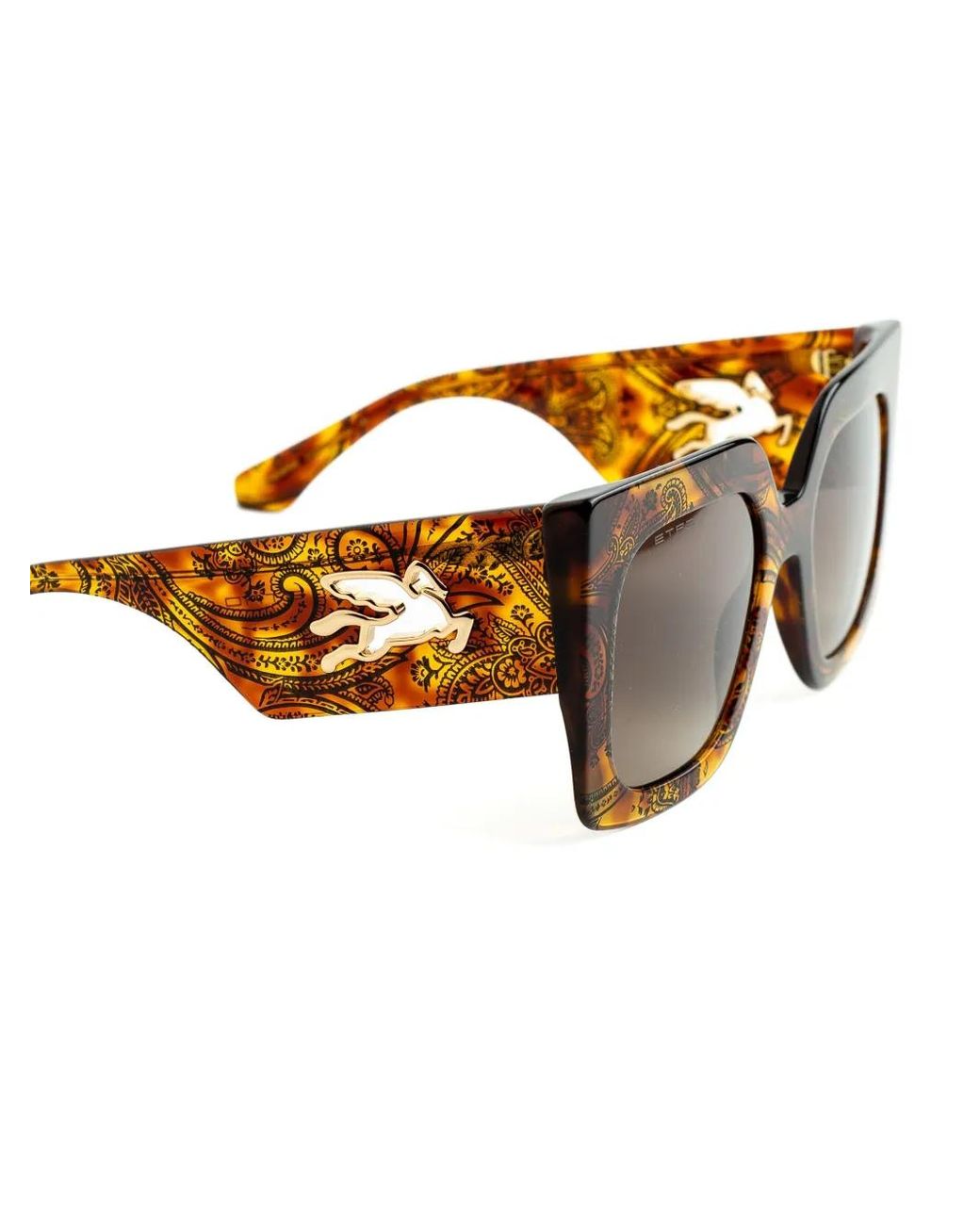 Etro Brown Square-Frame Sunglasses