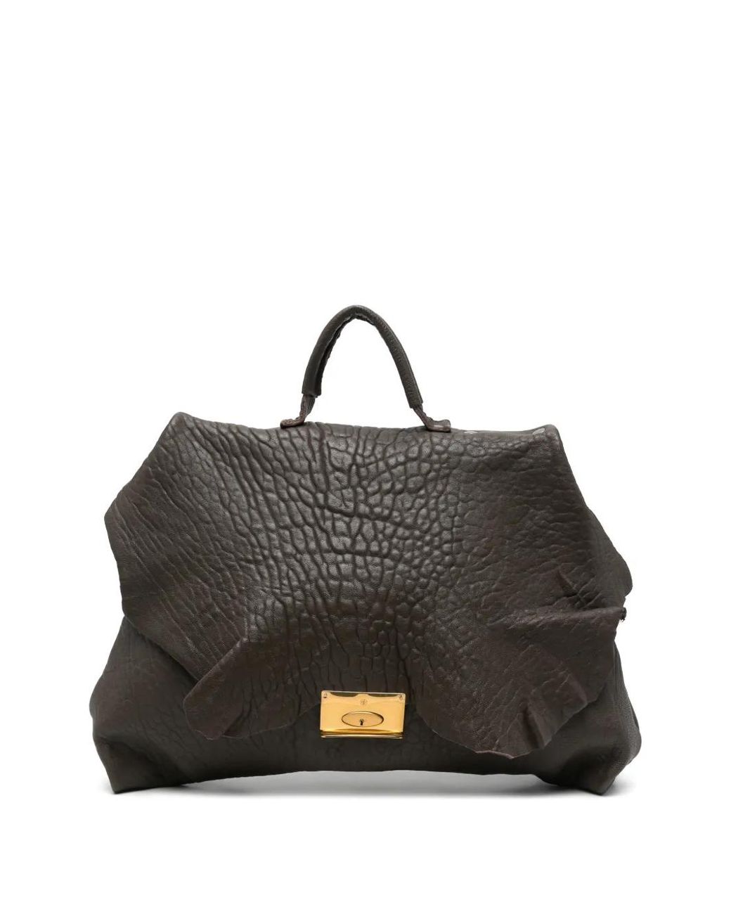 UN TÈ DA MATTI Black Sac Cabas Leon En Cuir