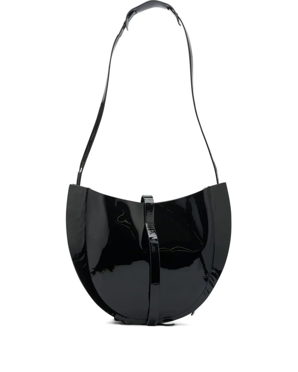 MINOBOSSI Black Lizzie Leather Shouder Bag
