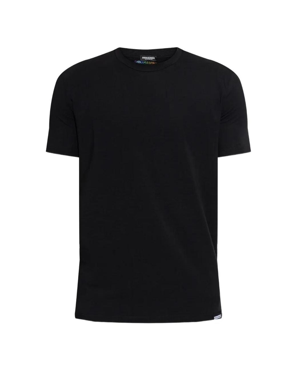 DSquared² Black Crew Neck T-Shirt for men
