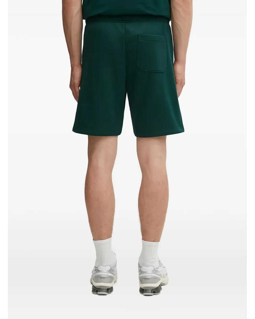 Carhartt Green Chase Patch-Pocket Track Shorts for men