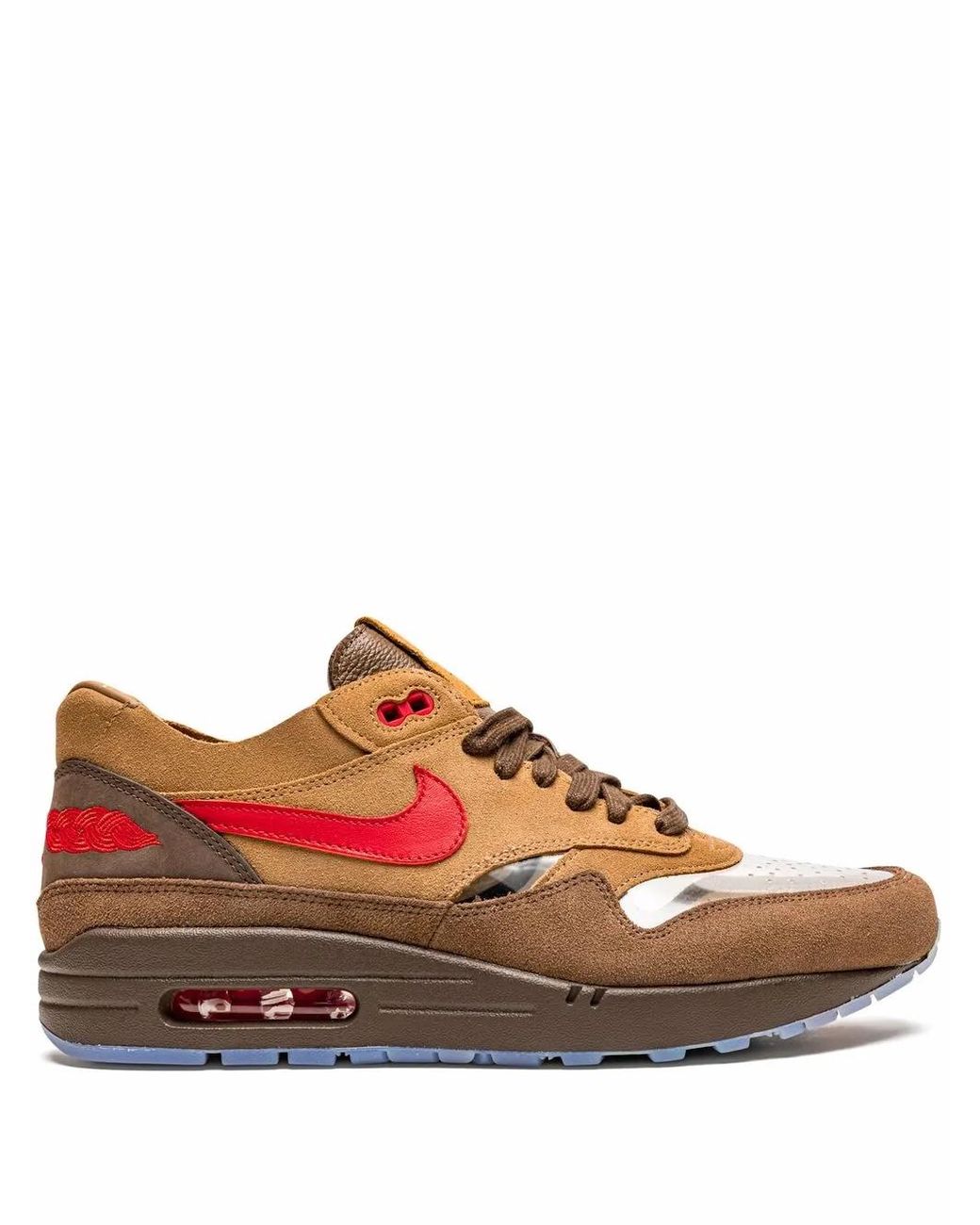 Nike Brown X Clot Air Max 1 "Kiss Of Death Cha" Sneakers