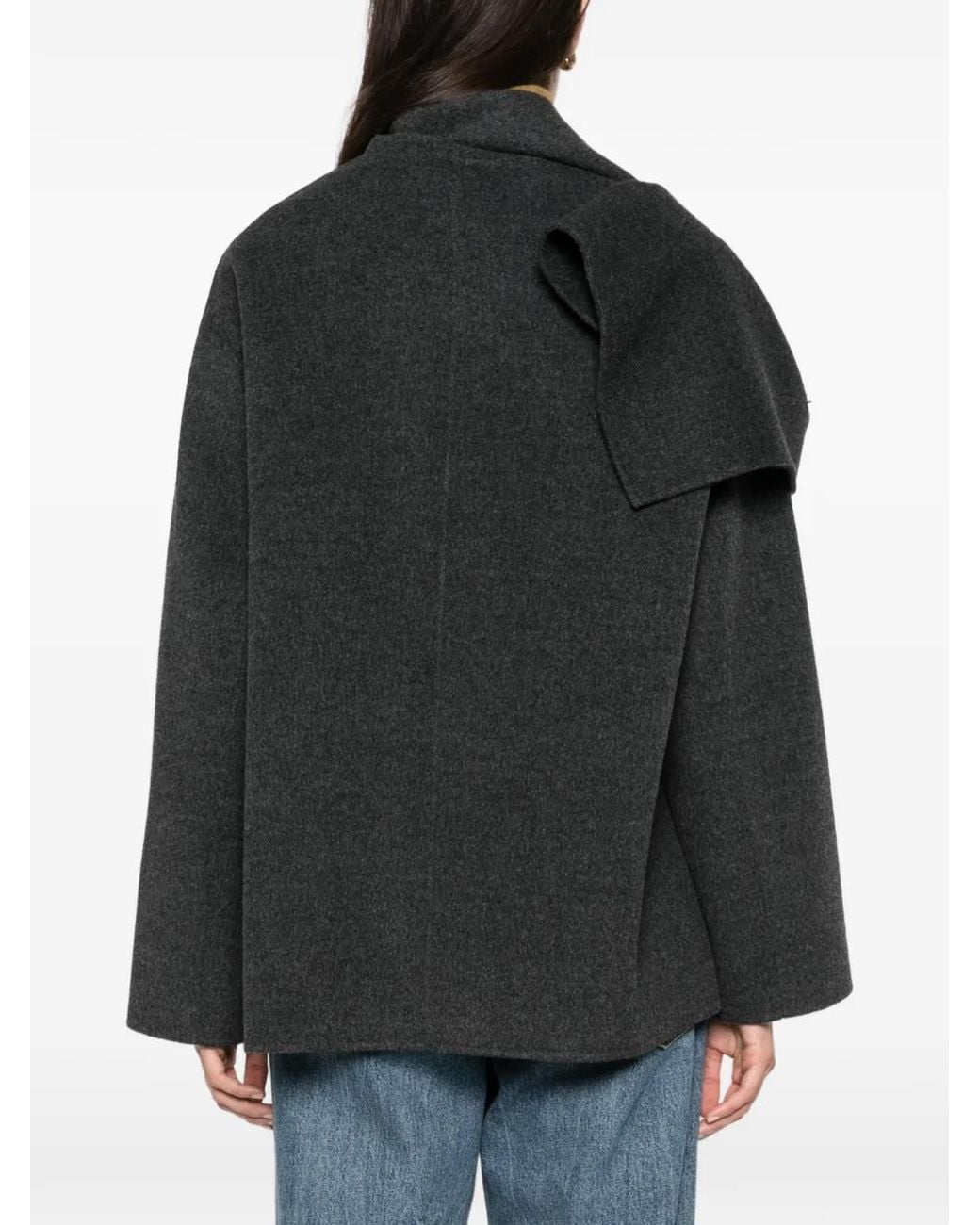 LIBERADD Black Veste À Empiècements Drapés
