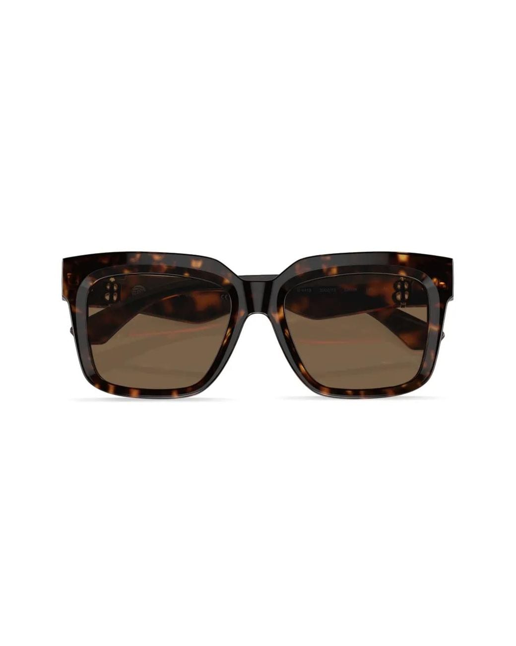 Burberry Brown Tortoiseshell Square-Frame Sunglasses