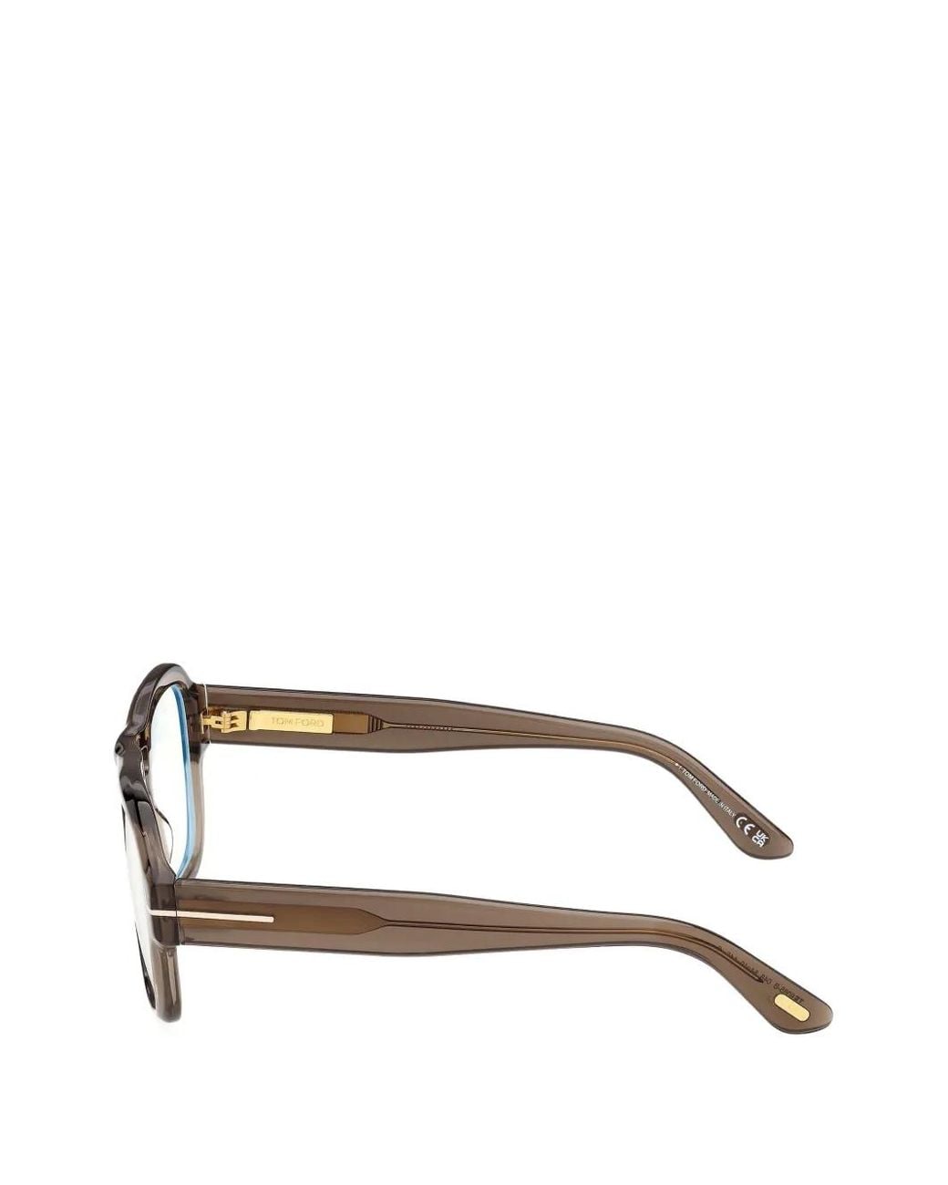 Tom Ford Gray Pilot-Frame Glasses for men