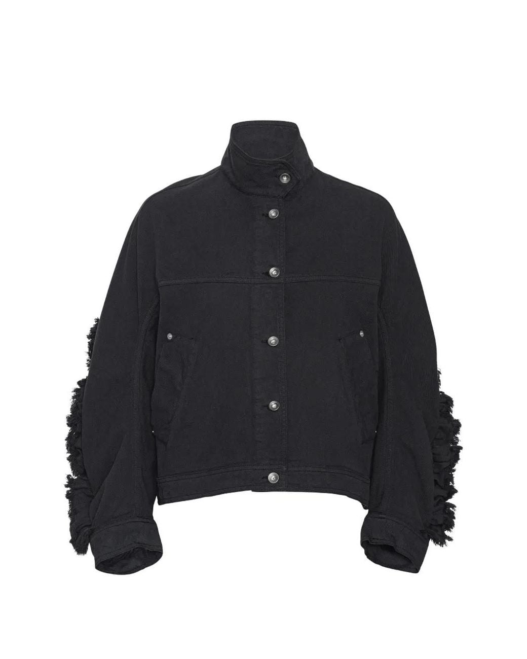 Henrik Vibskov Black Johnny Fringe-Detailed Jacket