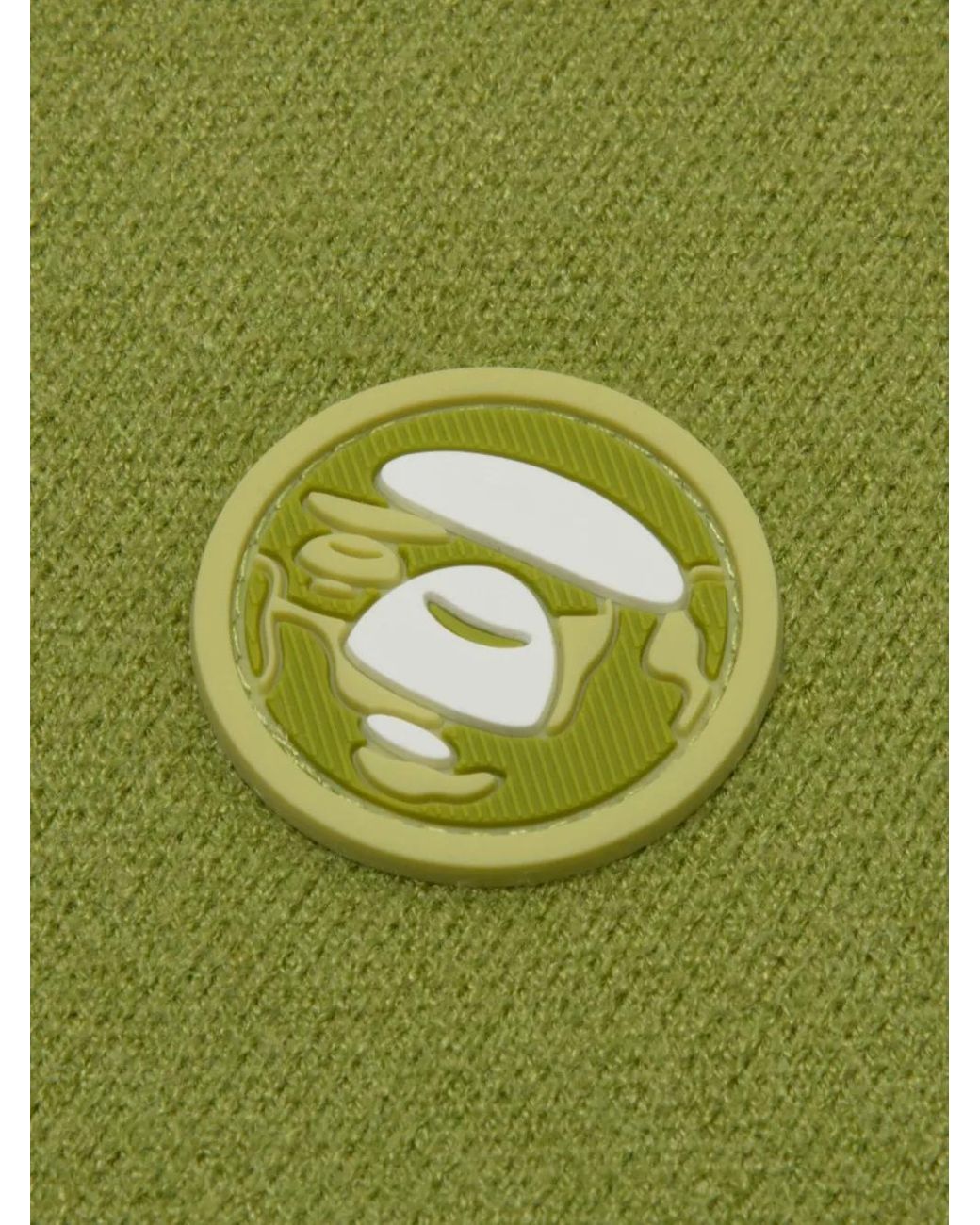 Aape By A Bathing Ape Green Ape Head Patch-Pocket Cardigan for men