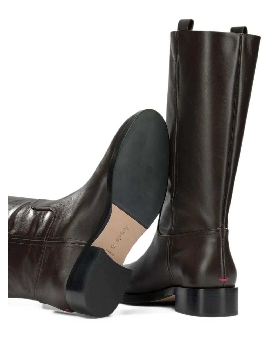 Aeyde Black Bottes Theo