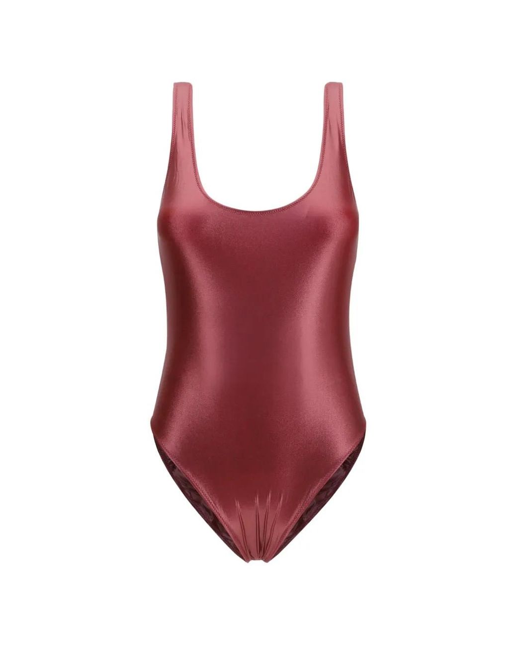 Kristina Ti Red Scoop-Neck Swimsuit