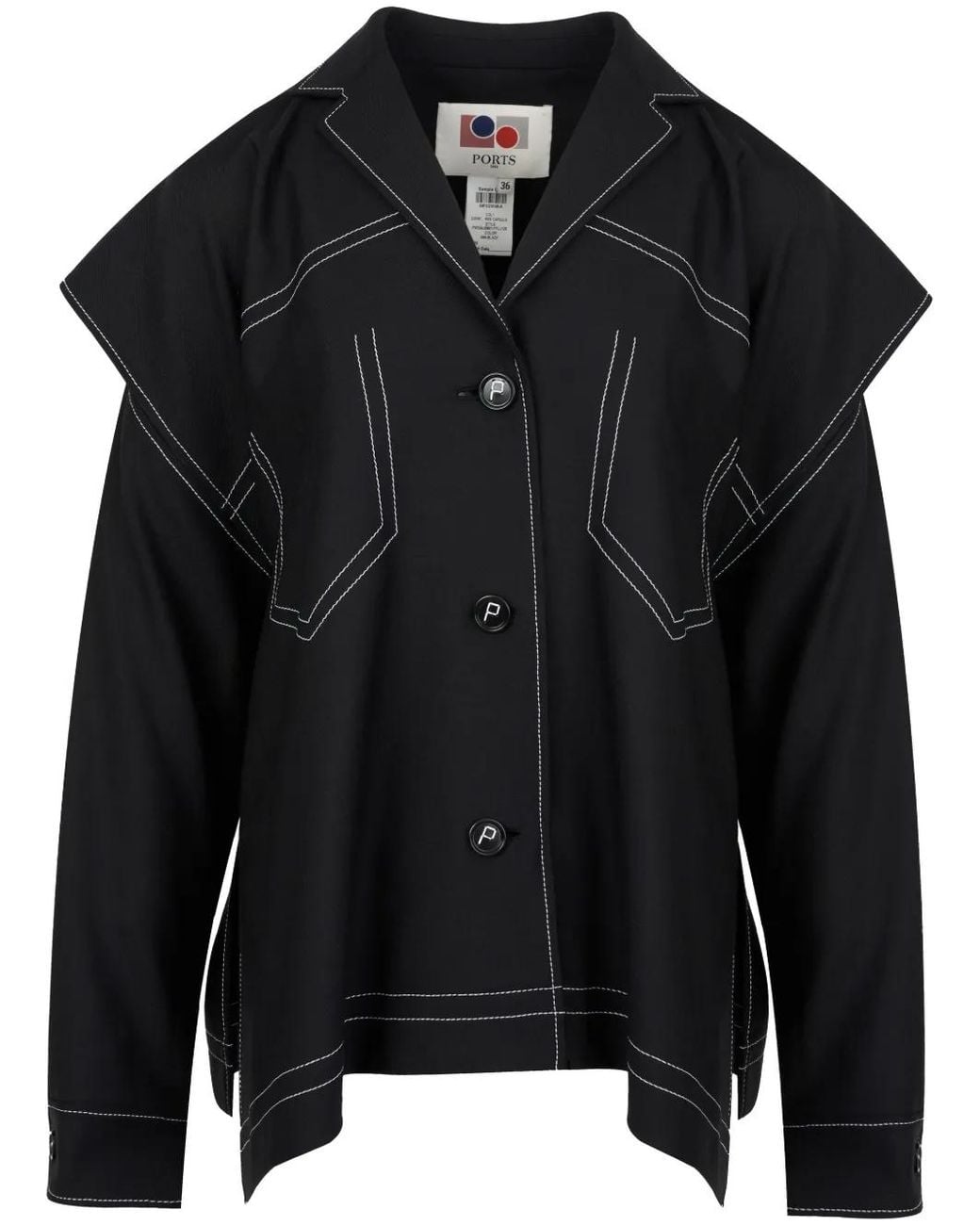 Ports 1961 Jack Met Hoge Hals in het Black