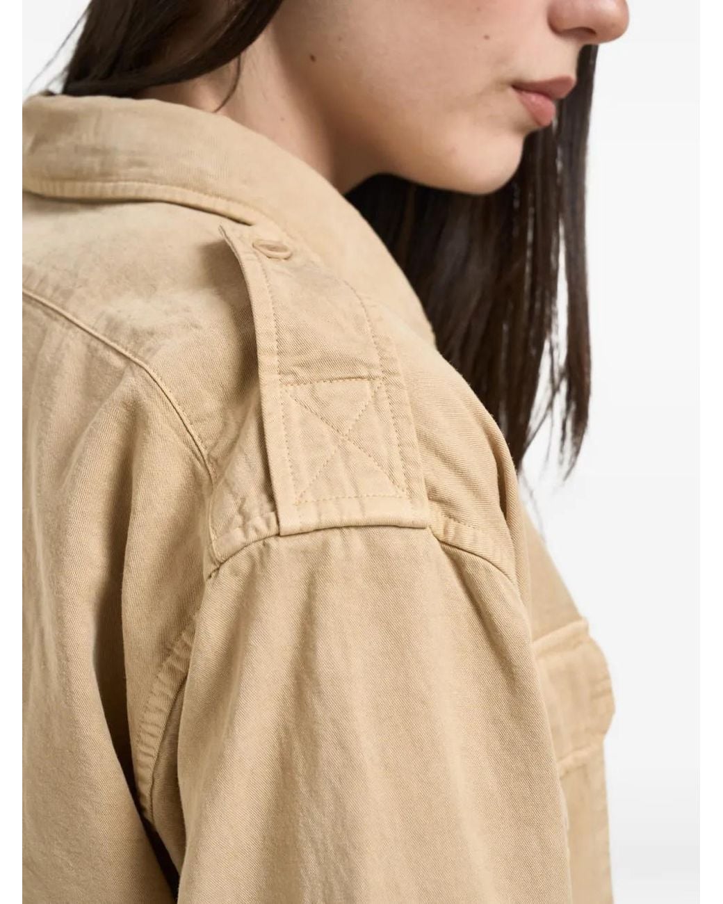 Roy Rogers Natural Buttoned Pocket Shirt