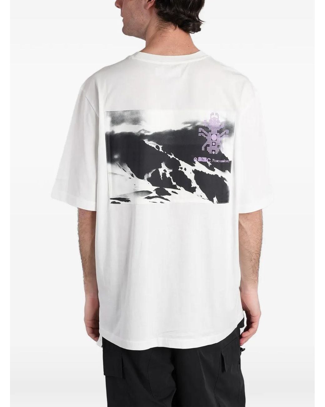 Peacemaker Oamc White Graphic-Print Chest-Pocket T-Shirt for men