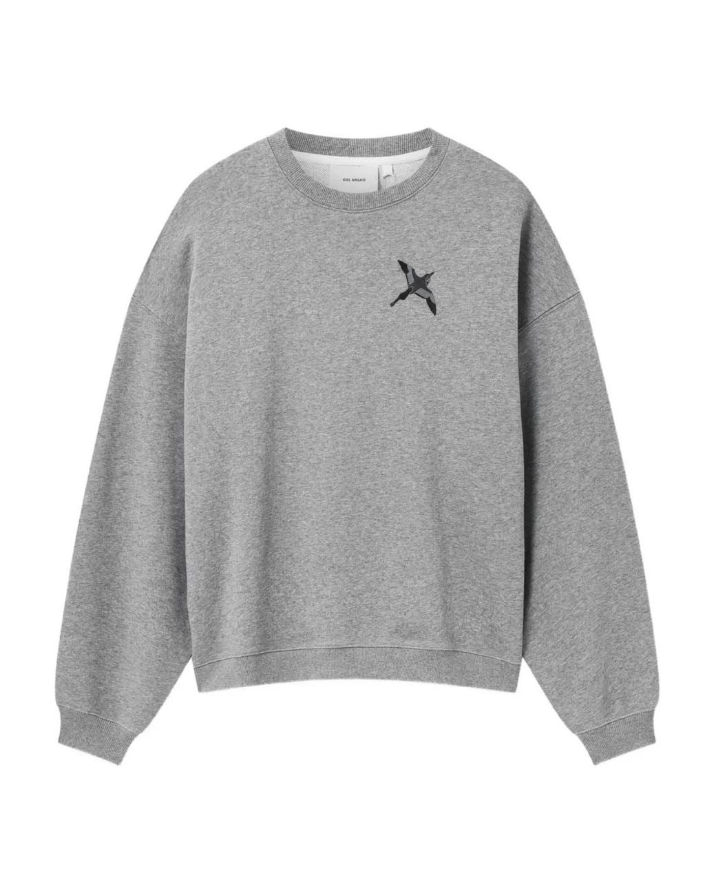 Axel Arigato Gray Micro Bee Bird Sweatshirt for men