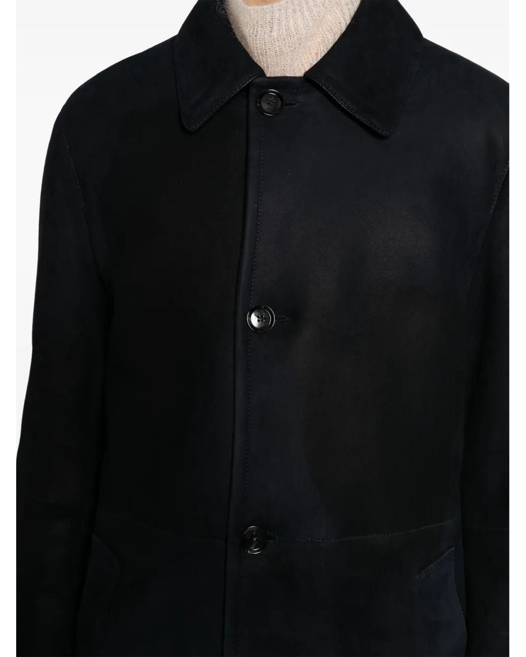 Brioni Leren Jas in het Black voor heren