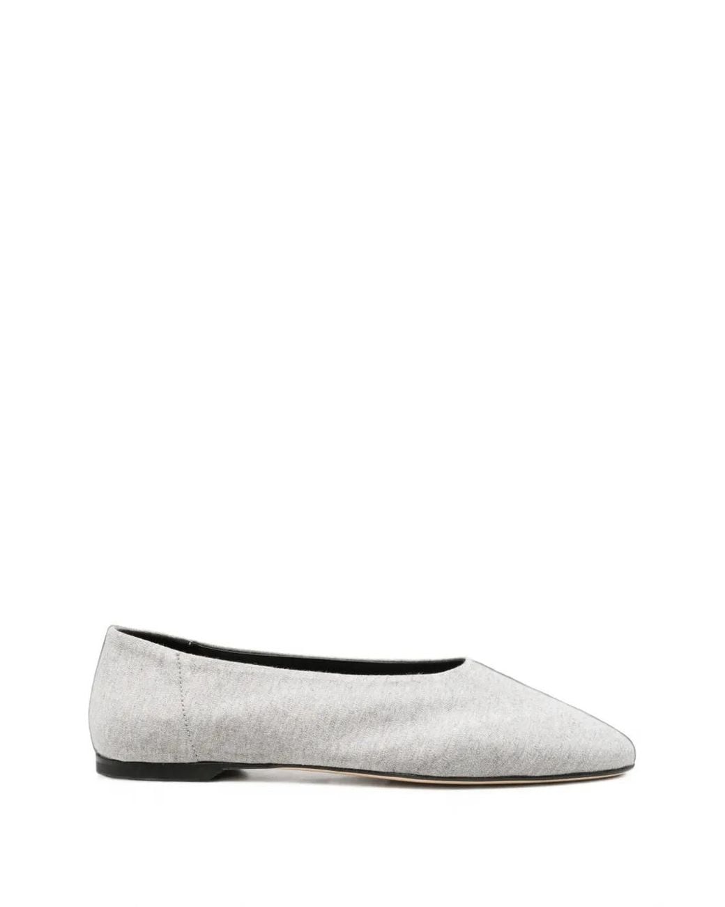Totême White Jersey Ballet Flats