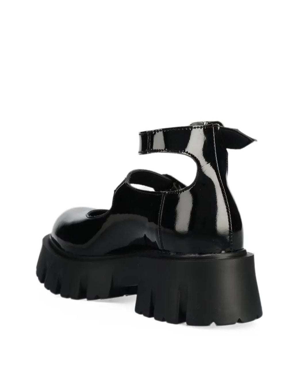 Altercore Black Constance Buckle-Fastening Platform Pumps