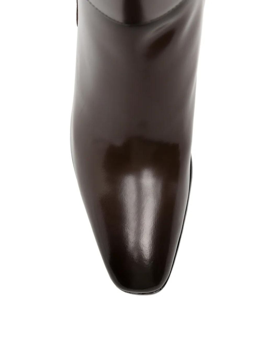 Ralph Lauren Brown Raelynn Buckle-Detail Block-Heel Boots