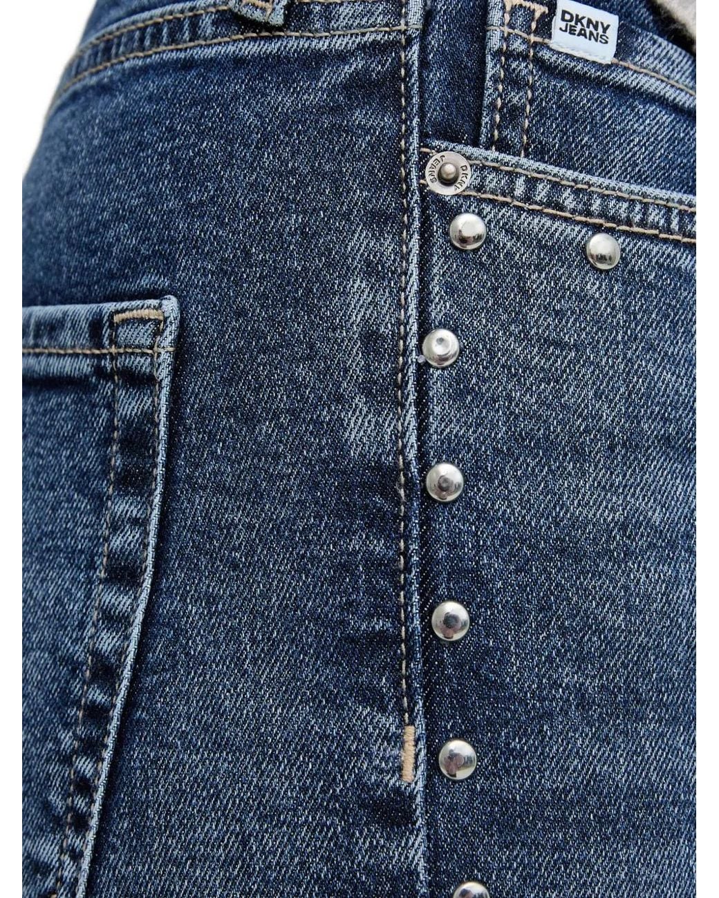 Vaqueros Con Apliques DKNY de color Blue