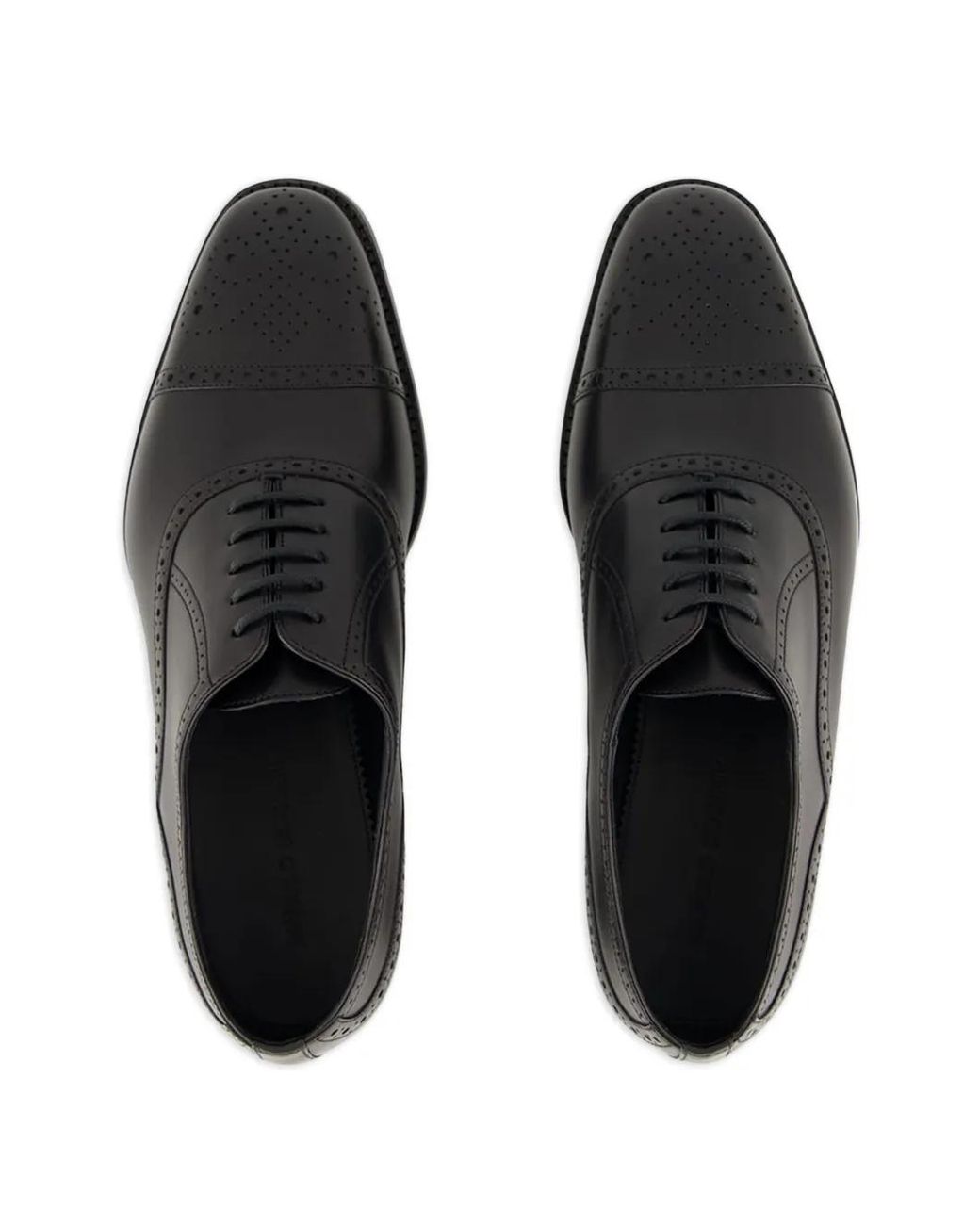 Manolo Blahnik Brown Brogue Derby Leather Shoes for men