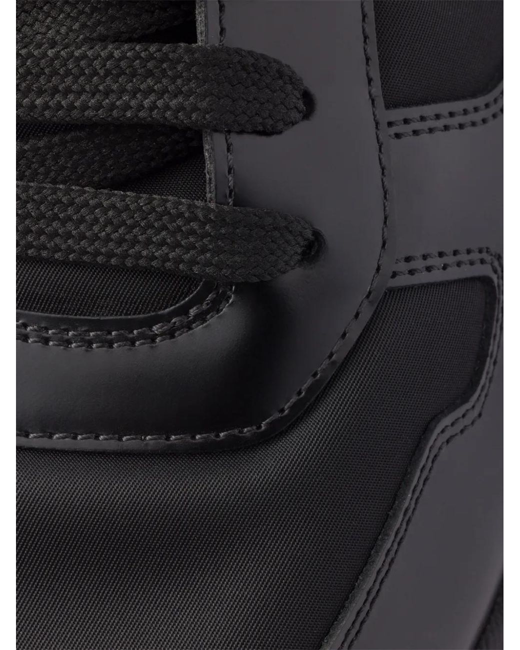 Prada Prax 01 Sneaker Aus Re-Nylon Und Gebürstetem Leder, Herren, Größe 10,5 in Black für Herren
