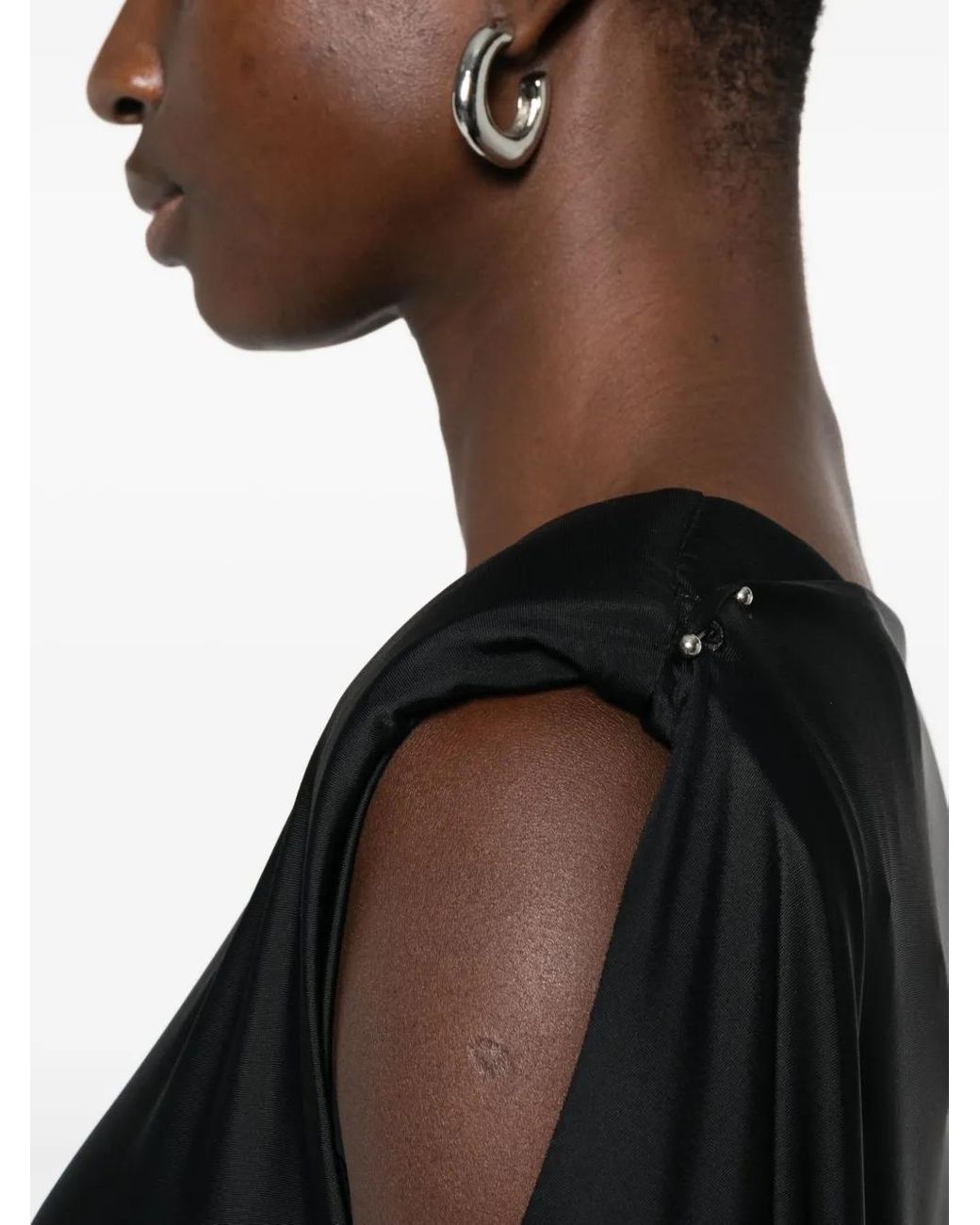 MEDEA Black Cape Sleeve Jumpsuit