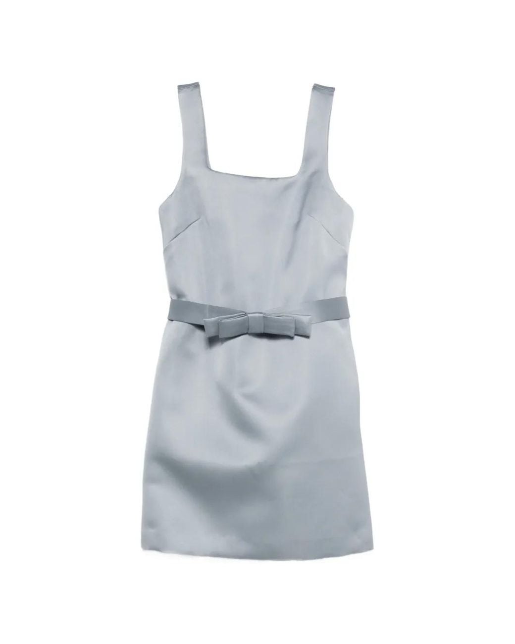 P.A.R.O.S.H. Gray Bow Detail Dress