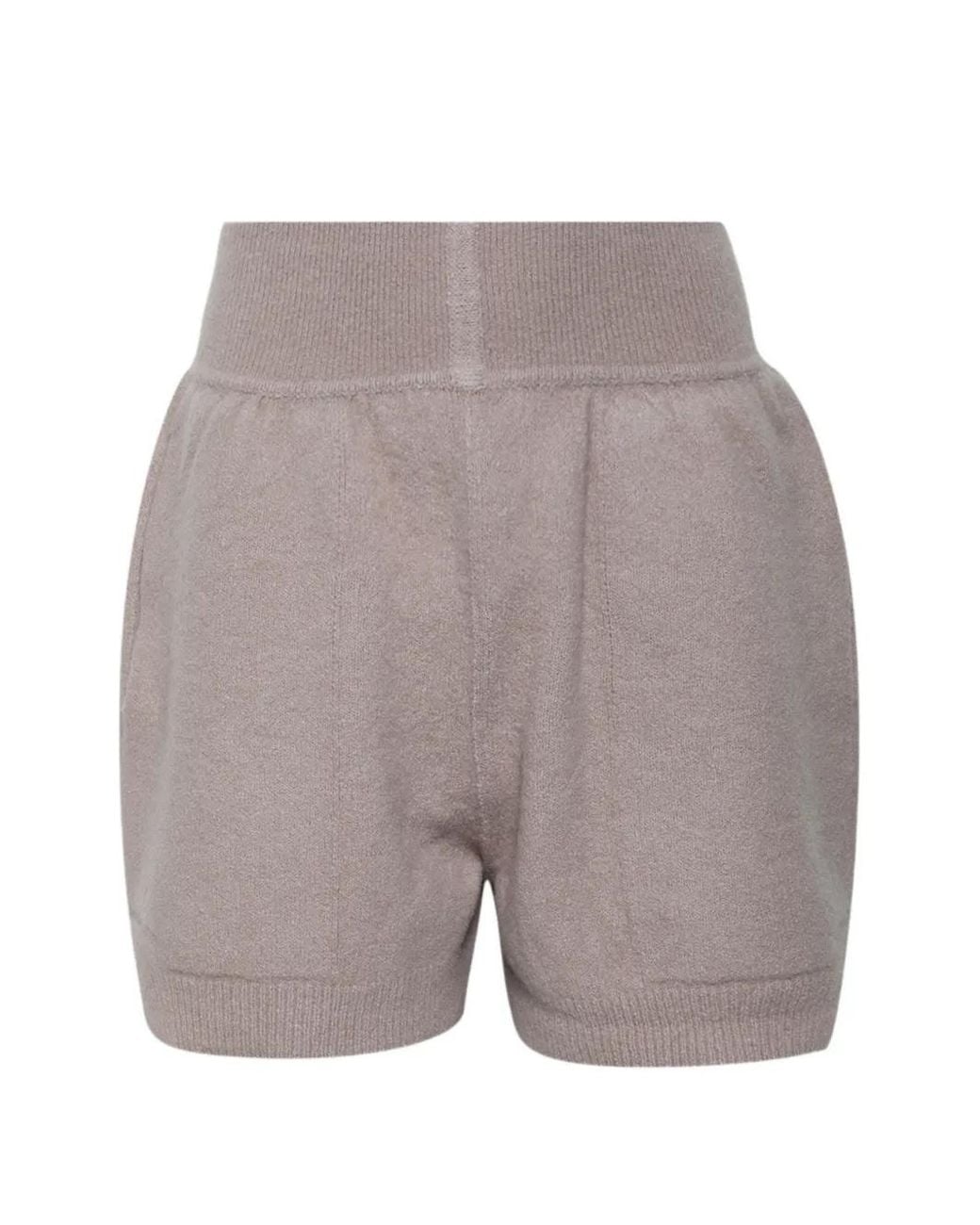 Rick Owens Gray Fine-Knit Cashmere-Blend Shorts