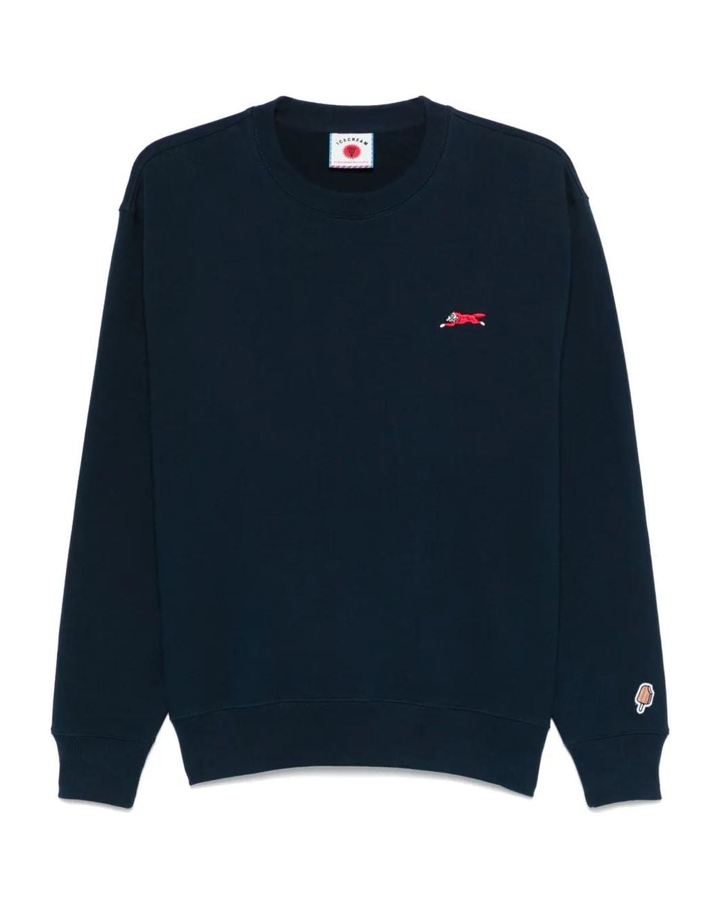ICECREAM Blue Small Running Dog Sweatshirt for men