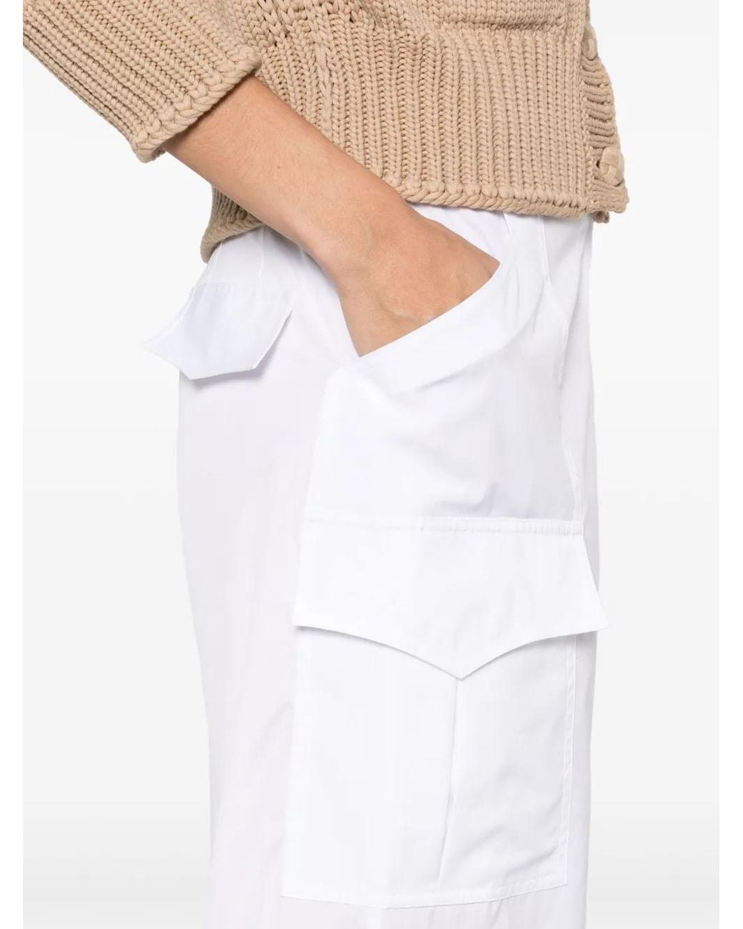 Ermanno Scervino White Cotton Trousers