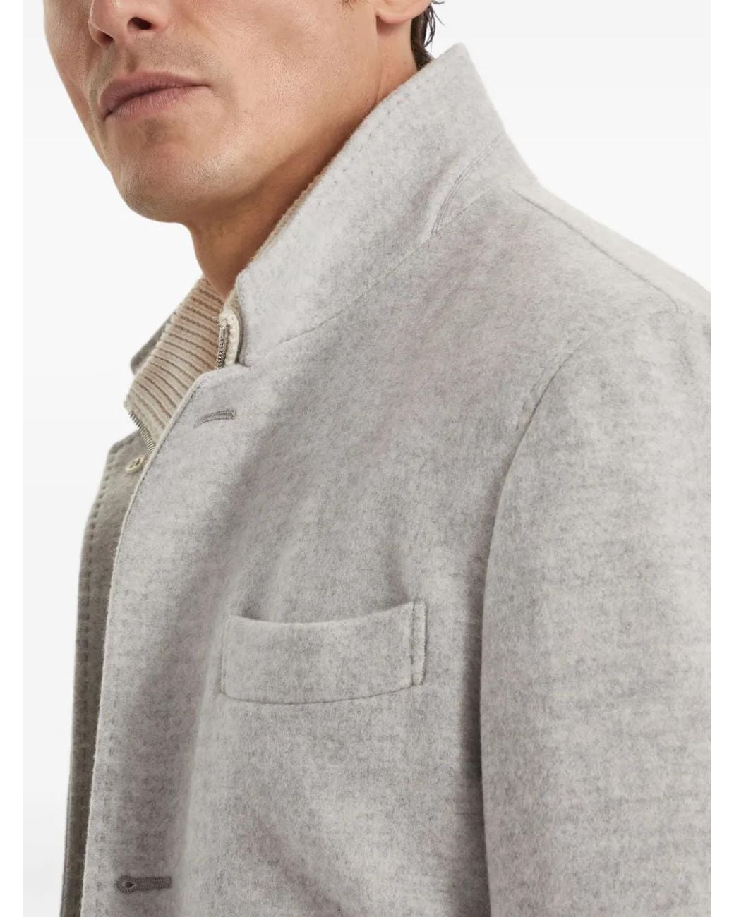 Brunello Cucinelli Kasjmier Blazer in het Gray voor heren