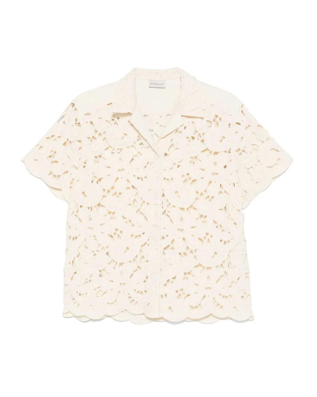 Moncler White 1/2 Lace Bowling