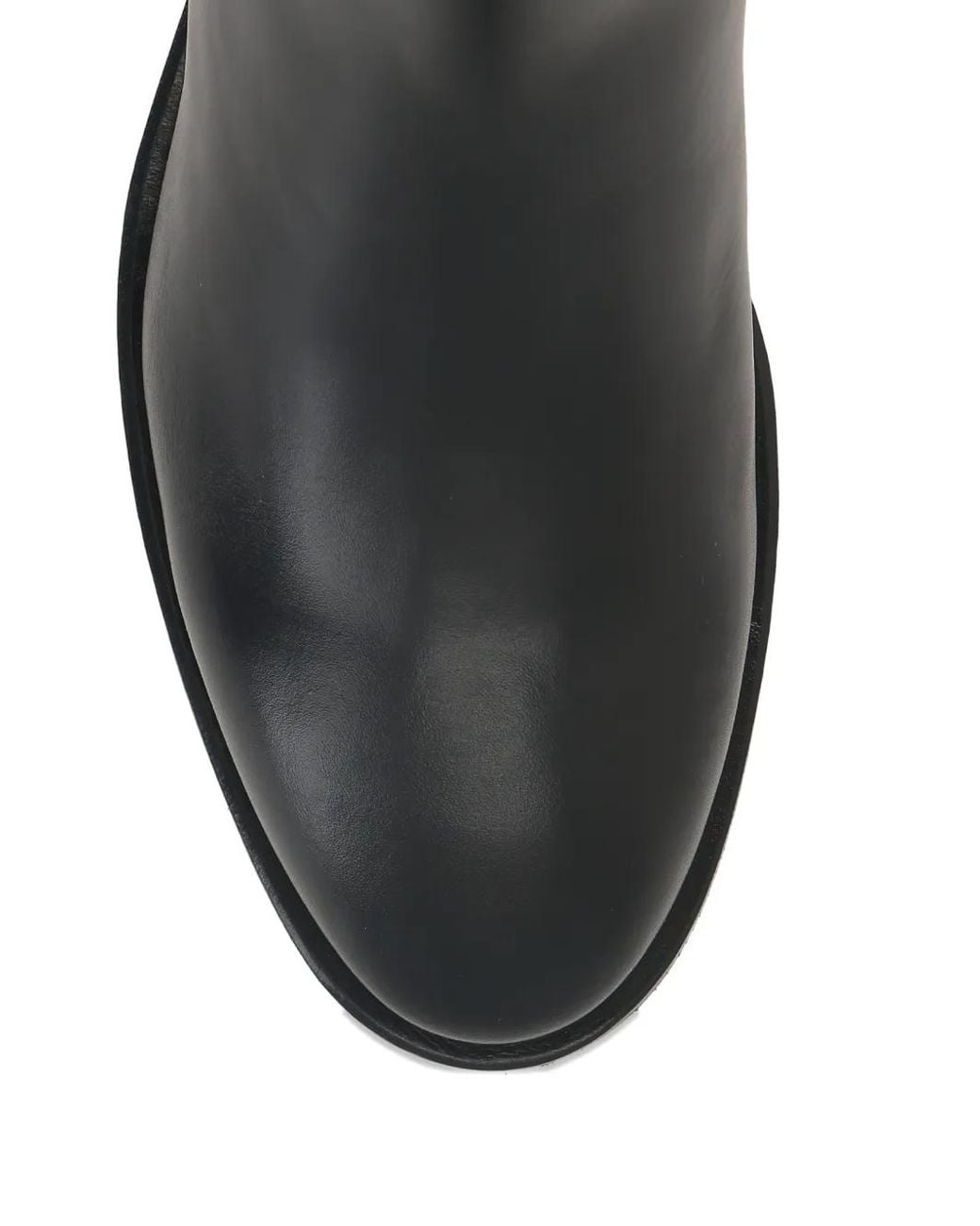 Santoni Black Mandy Buckle-Detail Boots