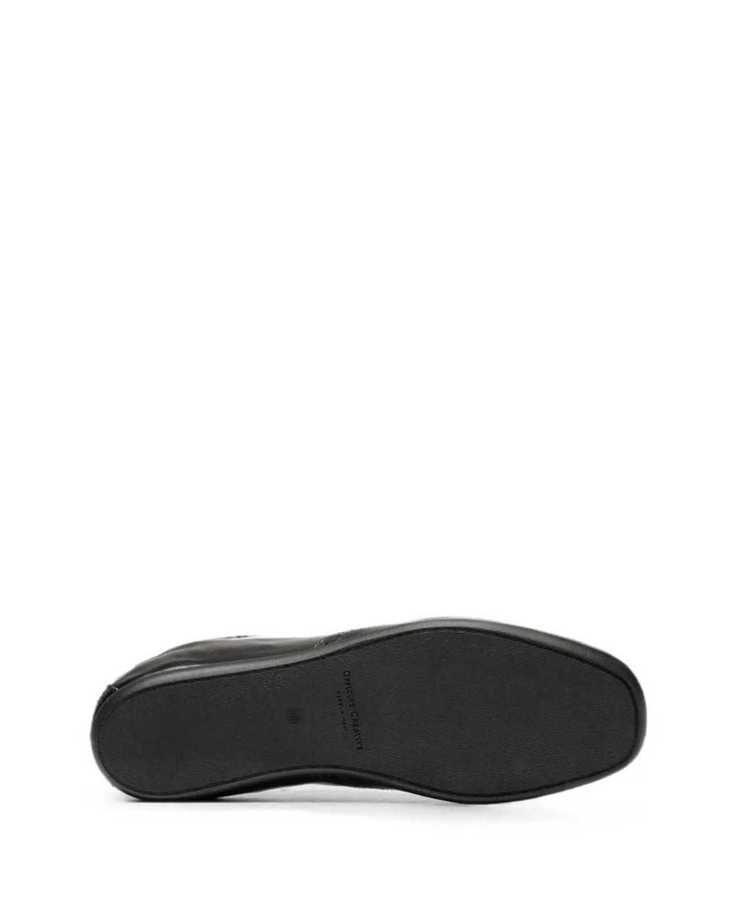 Officine Creative Black Buckle-Fastening Oxford Shoes
