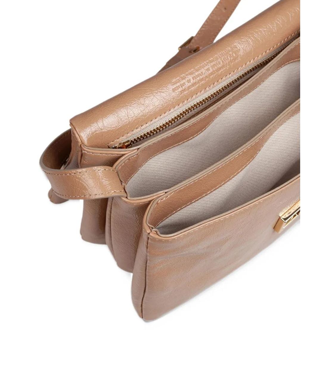 THEMOIRÈ Natural Chio Small Vegan Leather Shoulder Bag