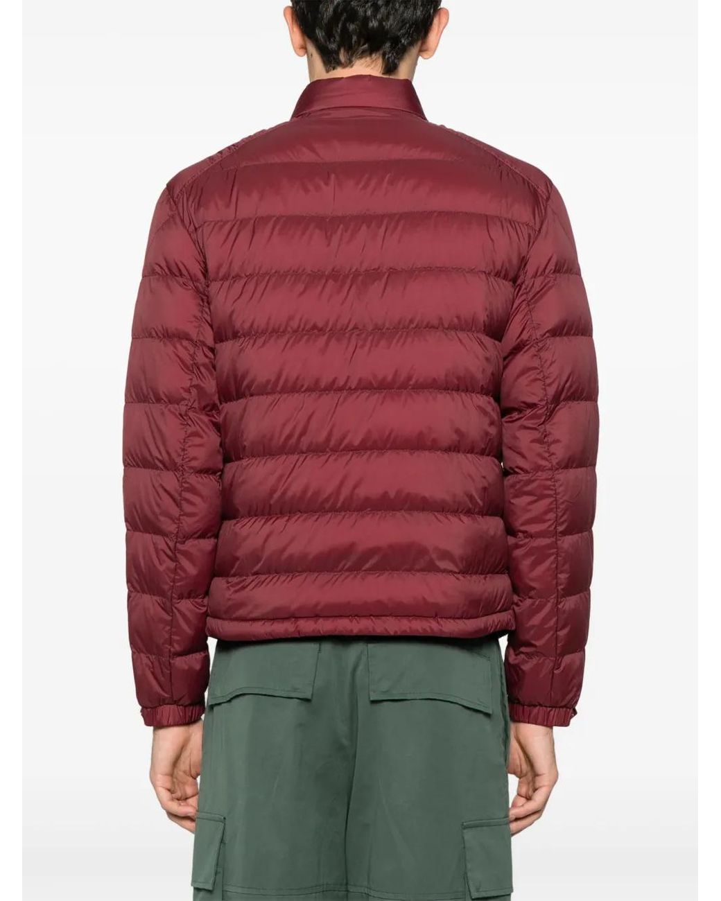 Moncler Red Selves Short Down Jacket for men