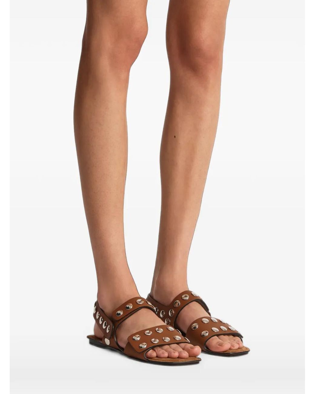 Khaite Brown Boden Sandals