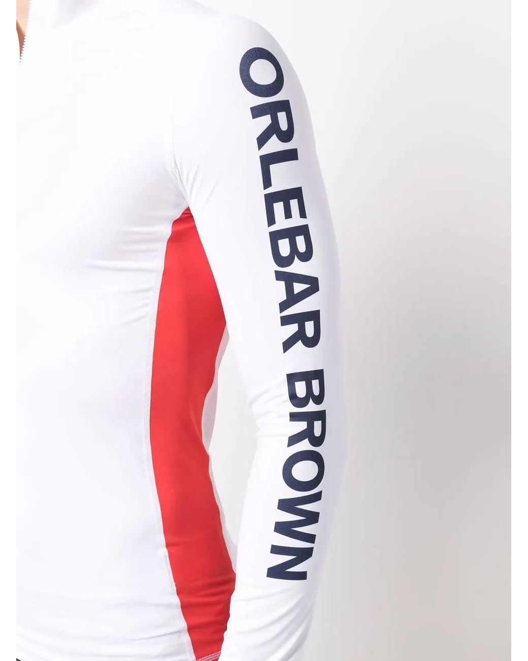 Orlebar Brown White Logo-Print Sleeve T-Shirt for men